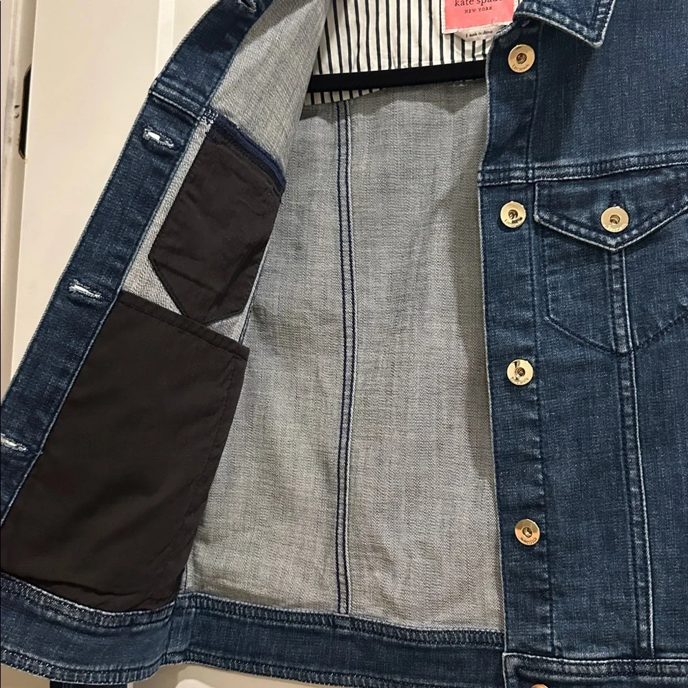 Kate Spade Classic Denim Jacket Size Small - Picture 7 of 10